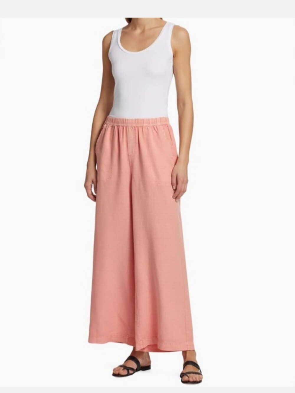 Splendid Collection Angie Cropped Palazzo Pants Size Small New With Tag Coral